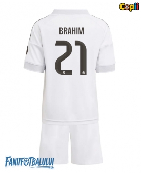 Real Madrid Brahim Diaz #21 Echipament de Fotbal Replică 2025-26 Copii Acasa (+ Șorturi)